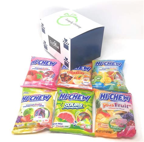 Amazon.com : Hi-Chew Chewy Fruit Candies Peg Bag Combo Yogurt Mix & Plus Fruit Mix 3.17 Oz ...