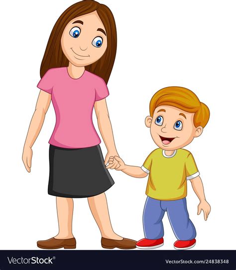 Children Holding Hands, Kids Hands, Kids Routine Chart, Cartoon Mom ...