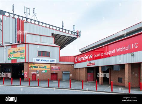 The Tile Choice Stand at Walsall FC, Banks's Stadium, Bescot Stock ...