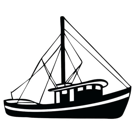 Fishing Boat Drawing | Free download on ClipArtMag