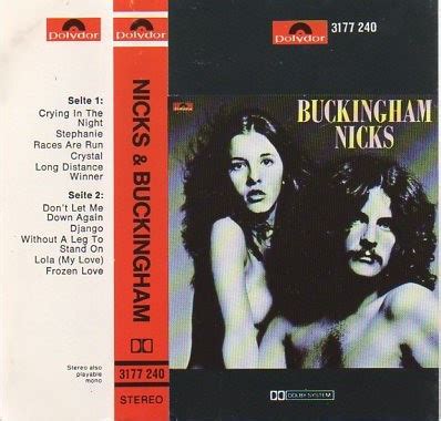 Nicks & Buckingham* - Buckingham Nicks (1973, Cassette) | Discogs