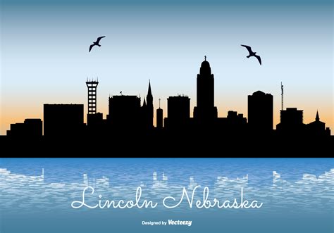 Lincoln Nebraska Skyline Illustration - Download Free Vector Art, Stock ...