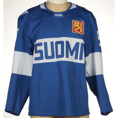 Sami Lepisto Game-Worn World Cup of Hockey 2016 Team Finland Jersey, Worn Against Team North ...