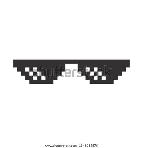 8bit Sunglasses Funny Thug Life Meme Stock Vector (Royalty Free ...