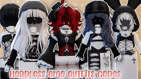 Roblox HEADLESS EMO OUTFITS CODES w/ Links! Roblox berry Avenue outfit ...