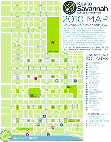 Printable Savannah Map