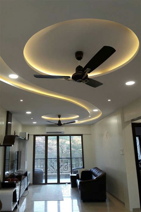 False Ceiling Designs For Small Living Room With Fan | Shelly Lighting