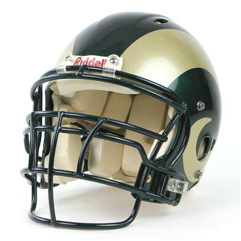 Lot Detail - 2004 Colorado State Rams Game Worn Football Helmet (MEARS LOA)