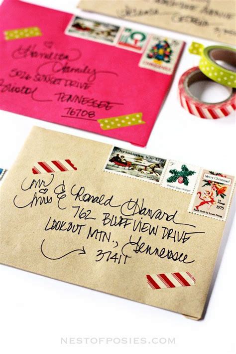 DIY Ideas to Personalize Your Christmas Card Envelopes