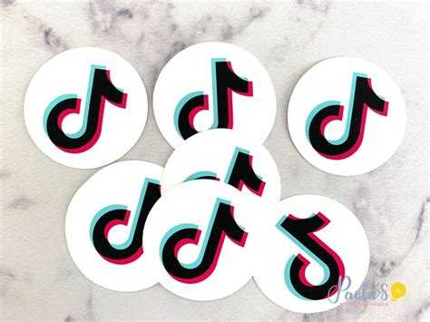 Tik Tok Stickers/ Personalized social media stickers / | Etsy