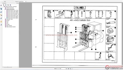 Toyota Forklift 8fgu25 Parts Manual