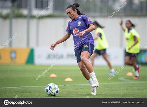 Sao Paulo 2023 Player Marta Training Brazilian Women's Football Team ...