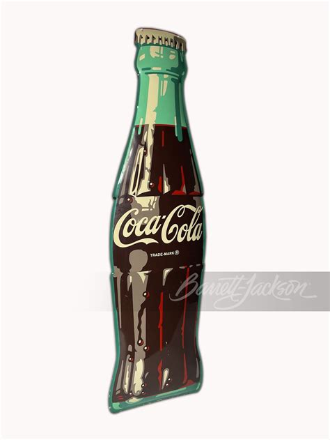 1950S COCA-COLA 6-FOOT BOTTLE SIGN - Front 3/4 - 260776