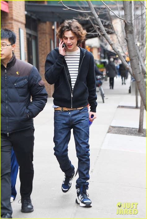 Timothee Chalamet Takes Phone Call During Afternoon Stroll | Photo ...