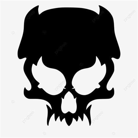 Art Skull Head Silhouette Illustration Vector, Skull Art, Skull Silhouette, Skullshadow PNG and ...