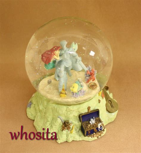 MLM Disney's The Little Mermaid Ariel & Prince Eric Statue Snowglobe ...