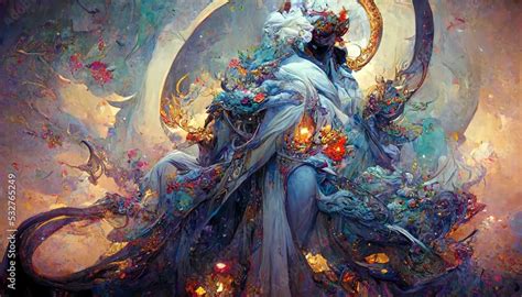 Faceless Goddess. Royal. Robe. Ghost. god. Fantasy. Concept Art Scenery. Digital art ...