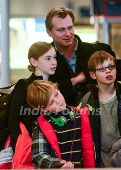 Christopher Nolan with his children Rory Nolan, Flora Nolan, Director ...