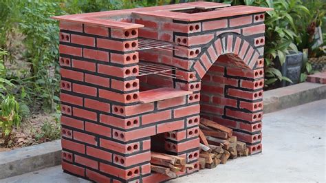 How to build a brick barbecue - garden decor - YouTube