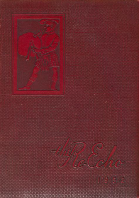 1952 yearbook from Rushville High School from Rushville, Illinois for sale