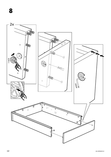 IKEA MALM Storage bed Assembly Instruction | Page 12 - Free PDF Download (36 Pages)