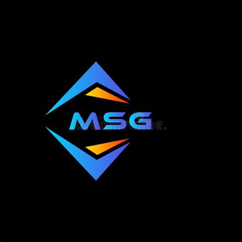 MSG Abstract Technology Logo Design on Black Background. MSG Creative ...