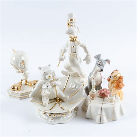 Disney "Showcase Collection" and Warner Bros. Porcelain Figurines by ...