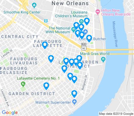 Garden District New Orleans Walking Tour Map | Fasci Garden