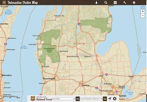 Manistee National Forest Trail Map