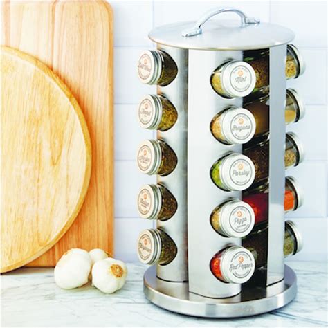 ALL RECIPES Revolving Spice rack - 20 Jar - Kitchen Therapy