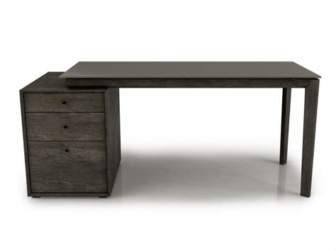 OUTLINE Rectangular beech office desk with drawers By Huppé | design ...