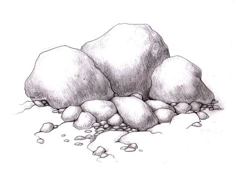 How To Draw Rock Texture at How To Draw