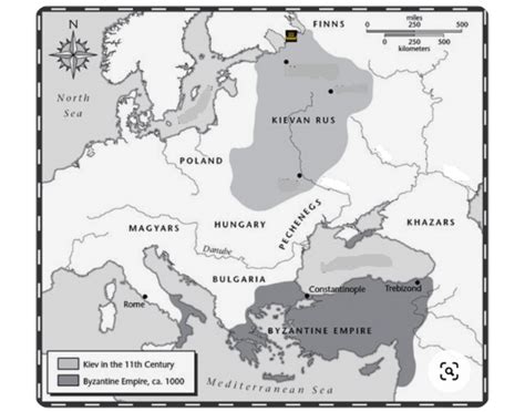 Medieval Russia Map — Printable Worksheet