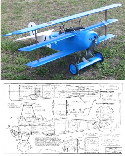 Fokker DR-1 Triplane {1/4.4} – Laser Parts Kit (NZ) | Laser Cut Kits ...