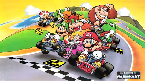 65+ Snes Wallpapers on WallpaperPlay | Mario kart, Mario kart ...