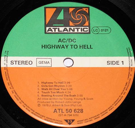 AC/DC - Highway To Hell Album Cover Gallery & 12" Vinyl LP Discography Information #vinylrecords