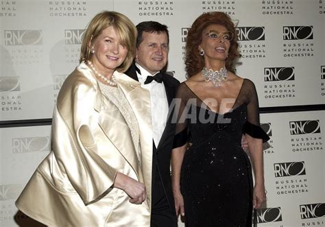 Martha Stewart Charles Simonyi and Sophia Loren during Sophia Loren... | WireImage | 114659783