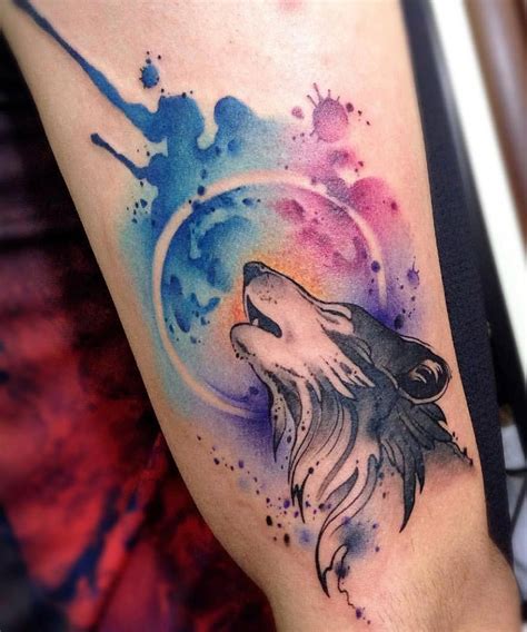 watercolor wolf tattoo 💗🐺💗🐺💗🐺💗 | Wolf tattoo design, Watercolor wolf tattoo, Animal tattoos