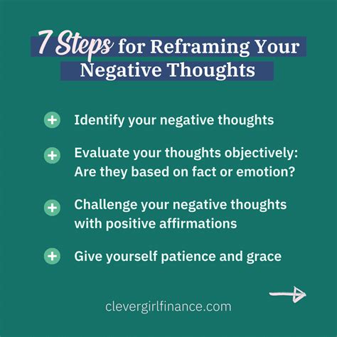 7 Steps For Reframing Negative Thoughts | Clever Girl Finance