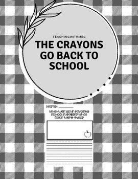 The Crayons Go Back to School Writing by teachingwithmeg | TPT