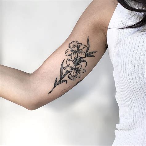 Narcissus Flower Small Tattoo | Best Flower Site