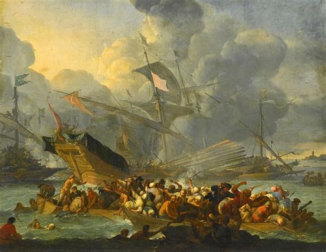 Battle of Lepanto Painting by Johannes Lingelbach - Pixels