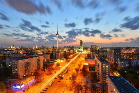 Berlin at sunset | Berlin, Sunset, Skyline