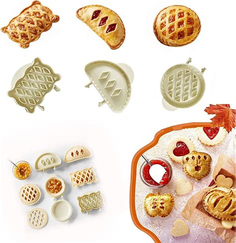 Classic Mini Hand Pie Molds Kit, Dough Press Pocket Pie Presser, Mini ...