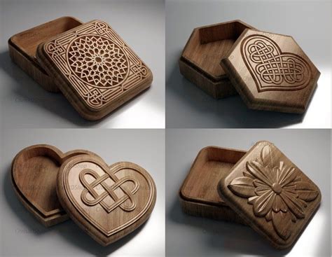 Jewelry Boxes Pack V2 Files for CNC and 3D Printer - Etsy | Cnc machine ...