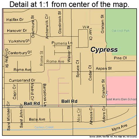 Cypress California Street Map 0617750