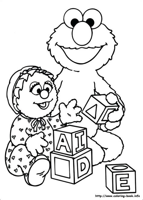 Baby Elmo Coloring Pages at GetColorings.com | Free printable colorings pages to print and color