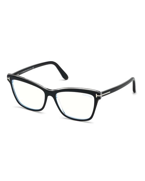 TOM FORD Cat-Eye Metal Optical Frames | Neiman Marcus