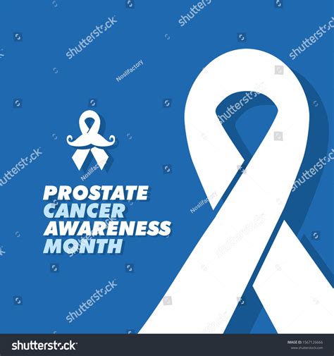 Prostate Cancer Awareness Month Poster Background Stock Vector (Royalty ...