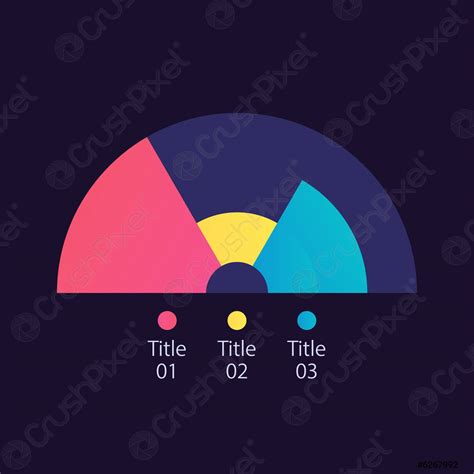 Arch infographic chart design template for dark theme - stock vector 6267992 | Crushpixel
